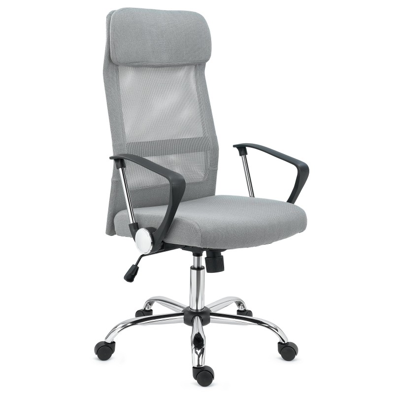 Silla de Oficina CAIRO, reposacabezas acolchado, en negro
