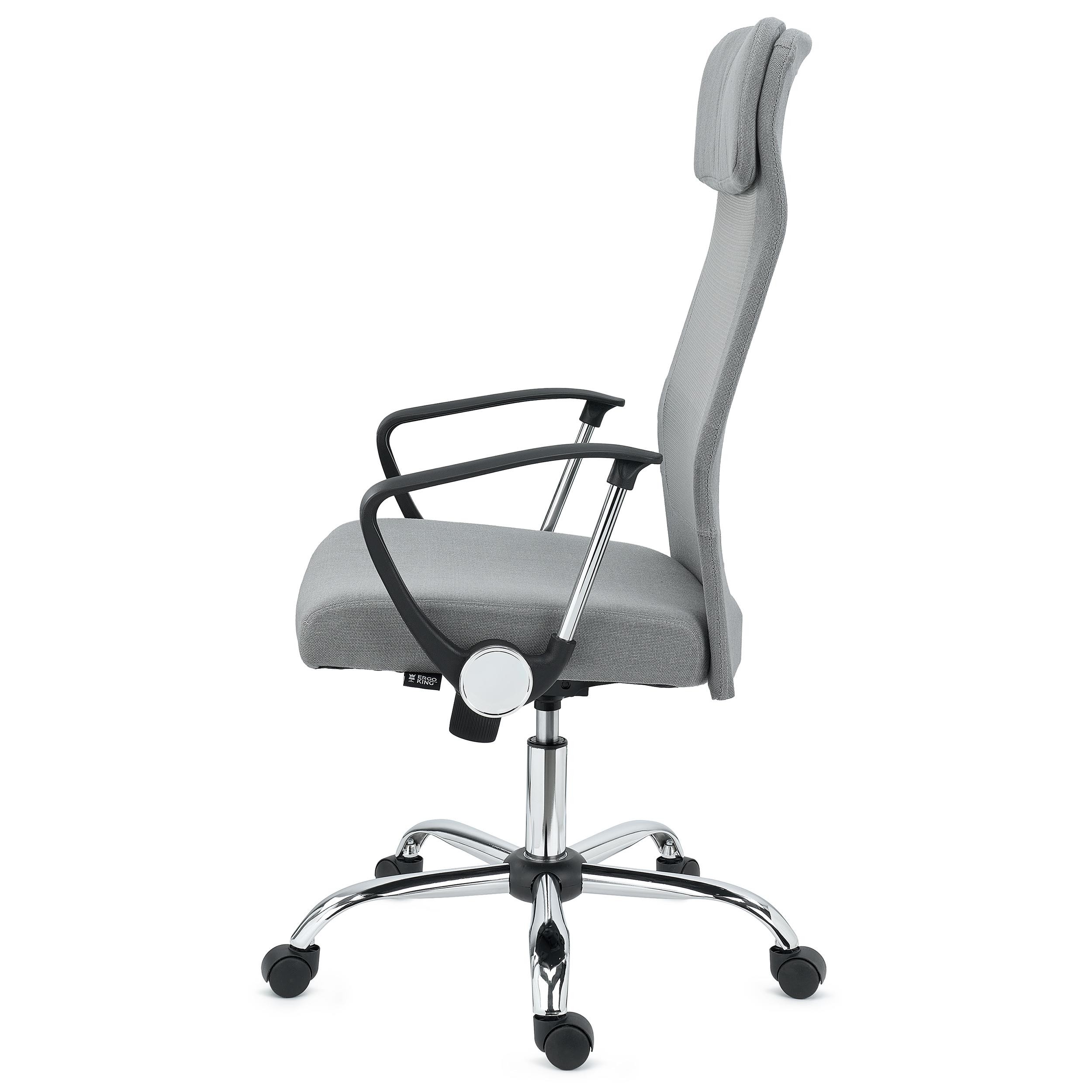 Silla de Oficina CAIRO, Reposacabezas Acolchado, Exclusiva Base de Metal, En Negro
