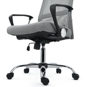 Silla de Oficina CAIRO, reposacabezas acolchado, en negro
