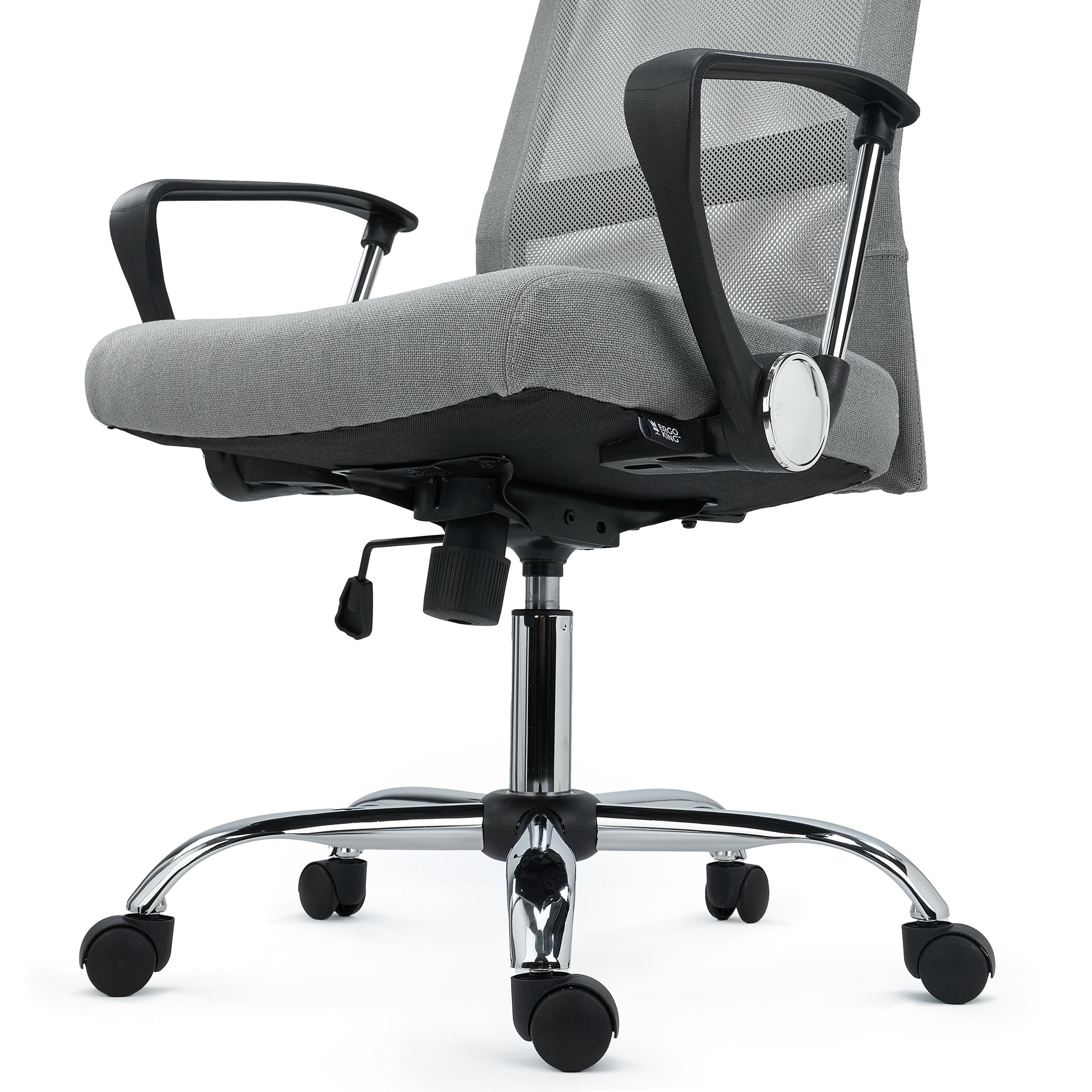 Silla de Oficina CAIRO, Reposacabezas Acolchado, Exclusiva Base de Metal, En Negro