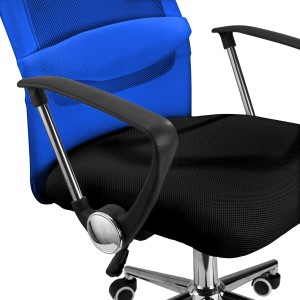 Silla de Oficina CAIRO, reposacabezas acolchado, en negro