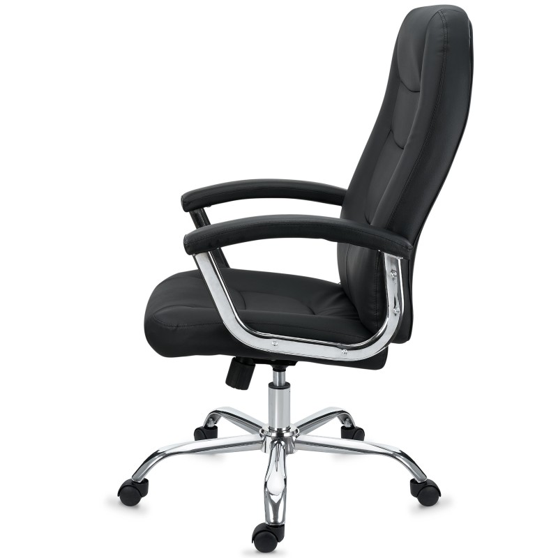 Sillón de oficina KALESI, cómodo y de calidad, en negro