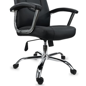 Sillón de oficina KALESI, cómodo y de calidad, en negro