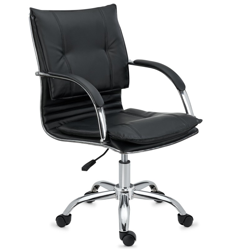 Sillón de oficina JIVA, cómodo y de calidad, en negro