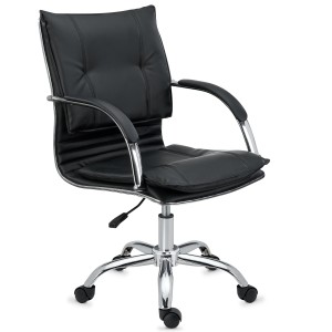 Sillón de oficina JIVA, cómodo y de calidad, en negro