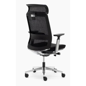 Silla ergonómica CALGARY, 100% ajustable, en negro