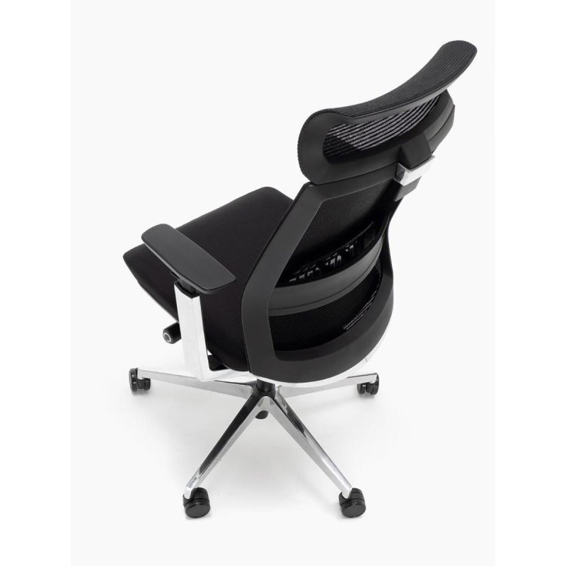 Silla ergonómica CALGARY, 100% ajustable, en negro