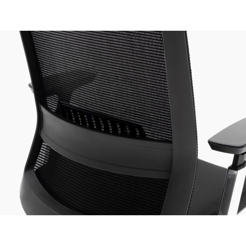 Silla ergonómica CALGARY, 100% ajustable, en negro