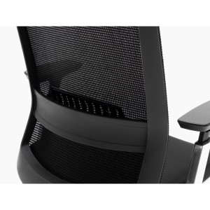 Silla ergonómica CALGARY, 100% ajustable, en negro