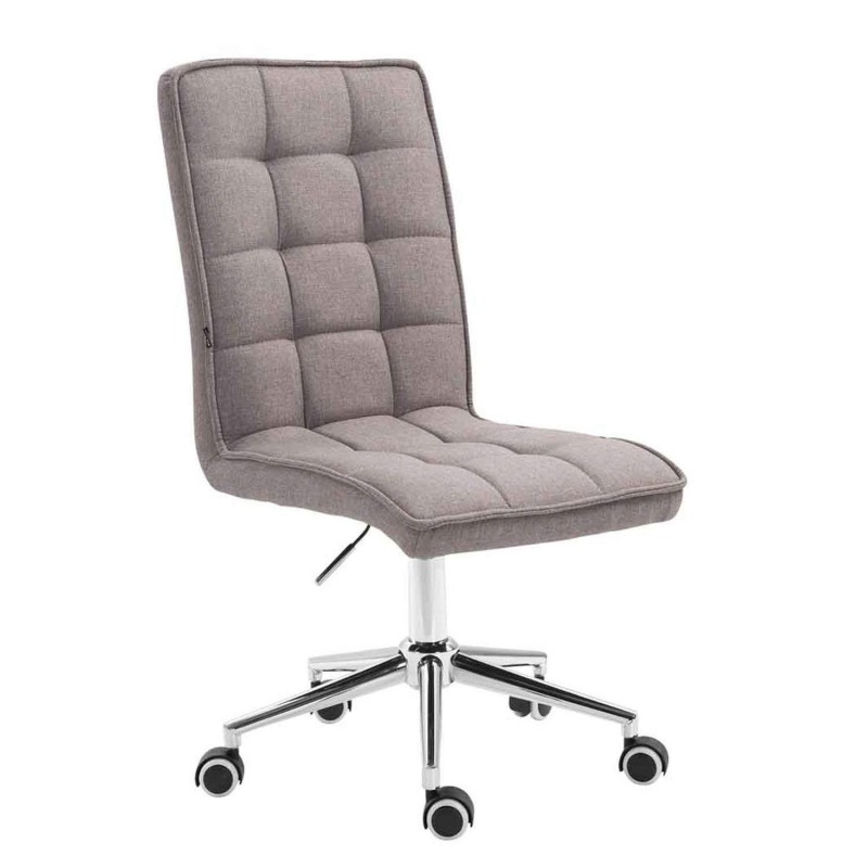 Silla de Oficina BASIR TELA, Ajustable en Altura, Color Negro