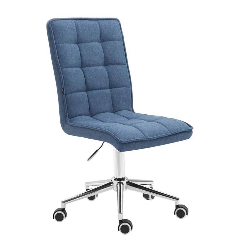 Silla de Oficina BASIR TELA, Ajustable en Altura, Color Negro