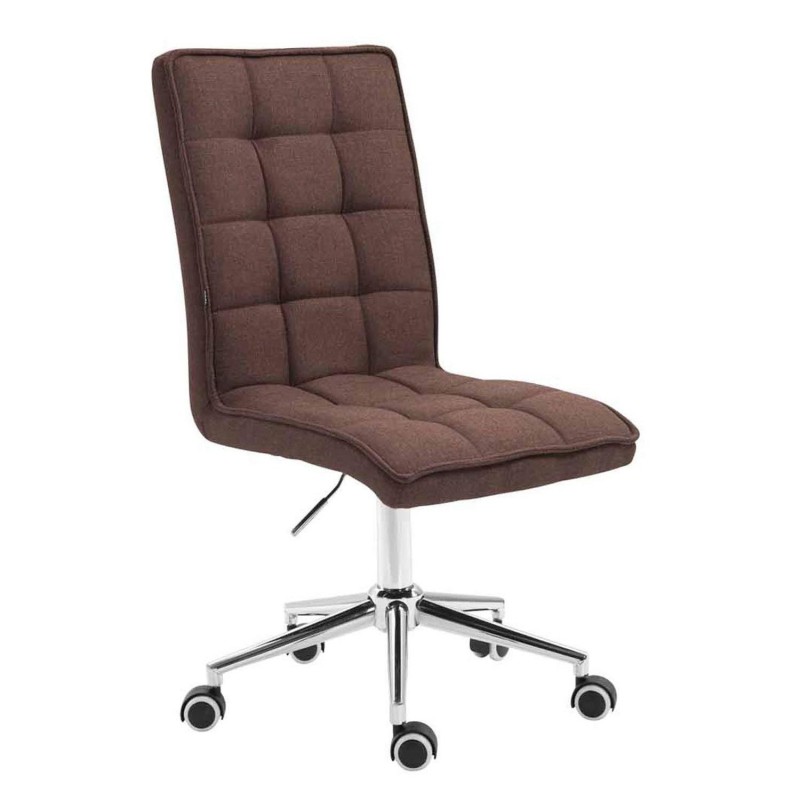 Silla de Oficina BASIR TELA, Ajustable en Altura, Color Negro