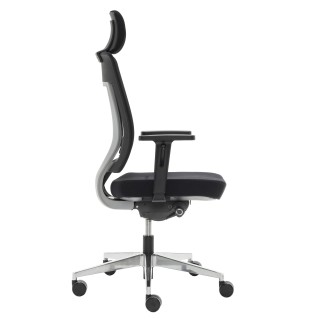 Silla ergonómica OTAWA, ajustable, en negro 2