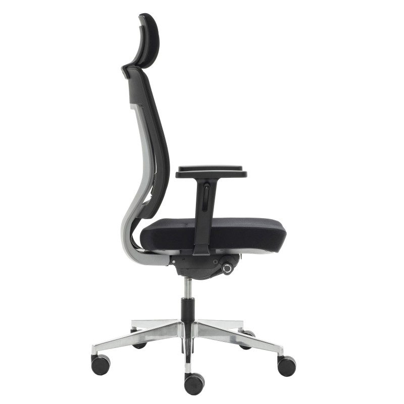Silla ergonómica OTAWA, ajustable, en negro