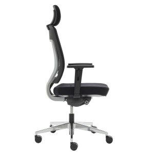 Silla ergonómica OTAWA, ajustable, en negro