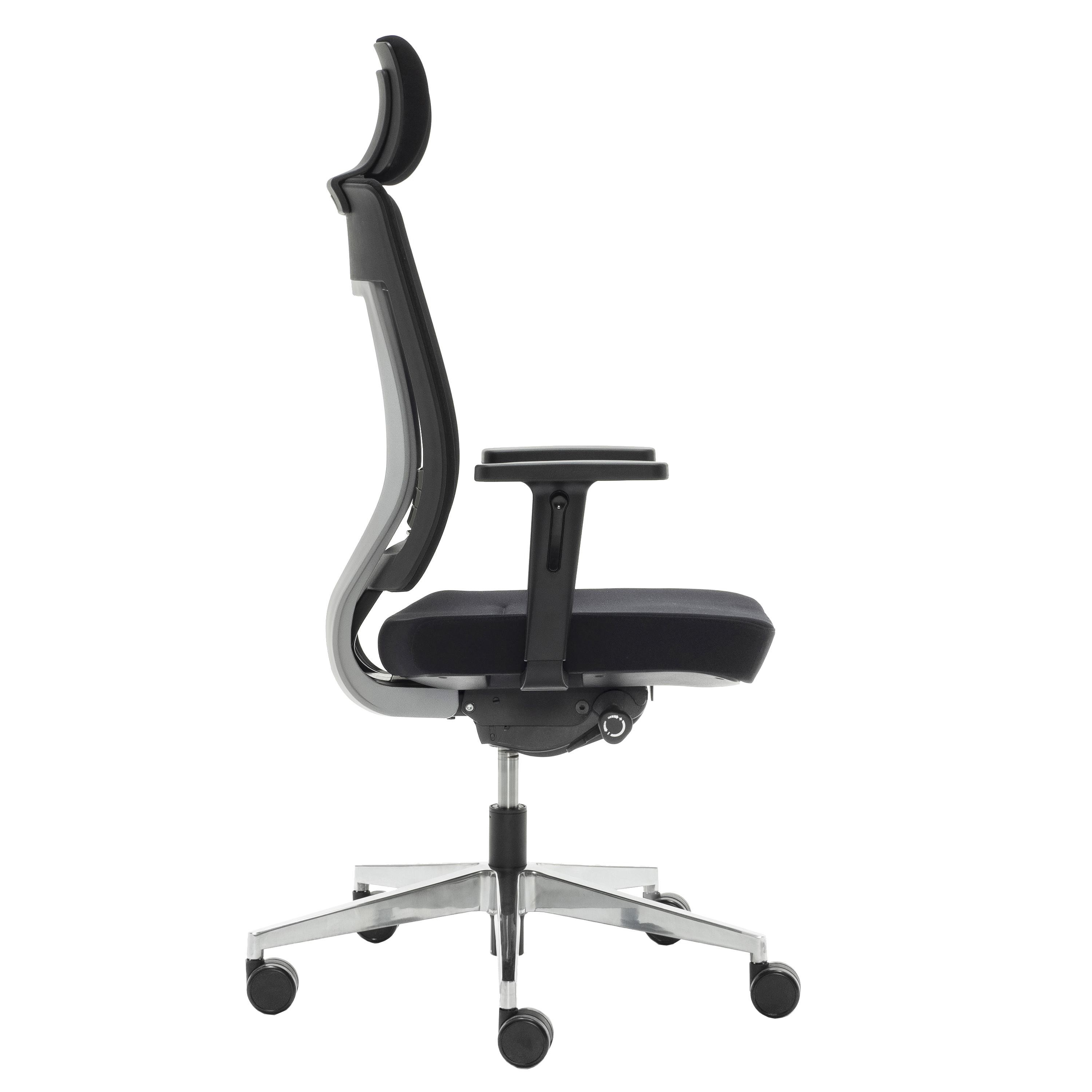 Silla Ergonómica OTAWA, Uso 8 horas, Gran Diseño, Ajustable, En Negro