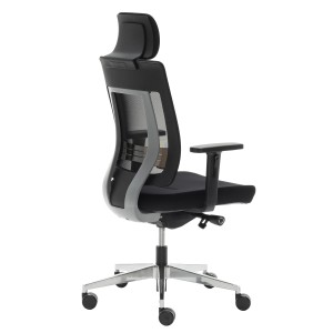 Silla ergonómica OTAWA, ajustable, en negro