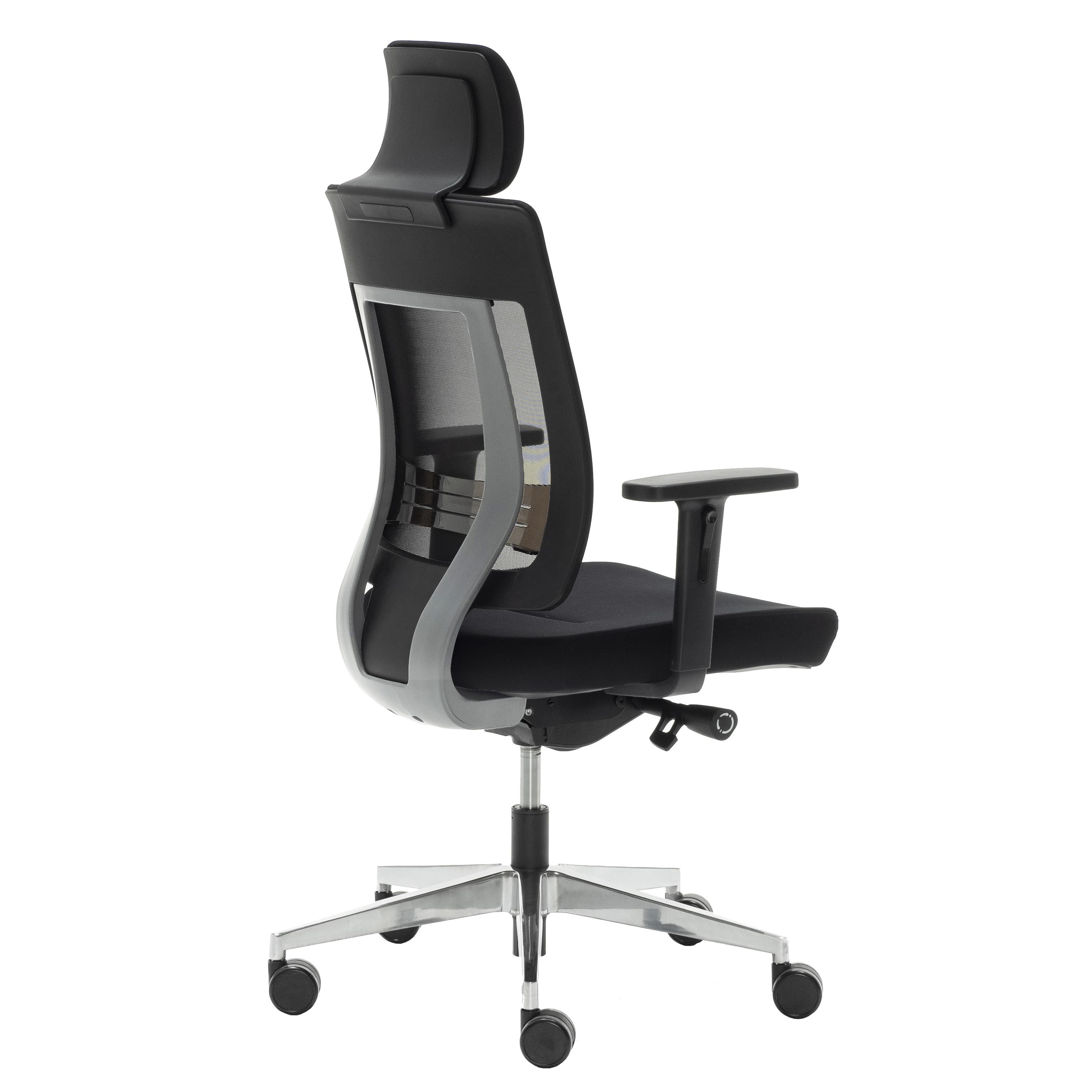 Silla Ergonómica OTAWA, Uso 8 horas, Gran Diseño, Ajustable, En Negro