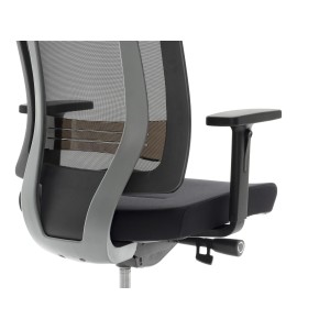 Silla ergonómica OTAWA, ajustable, en negro