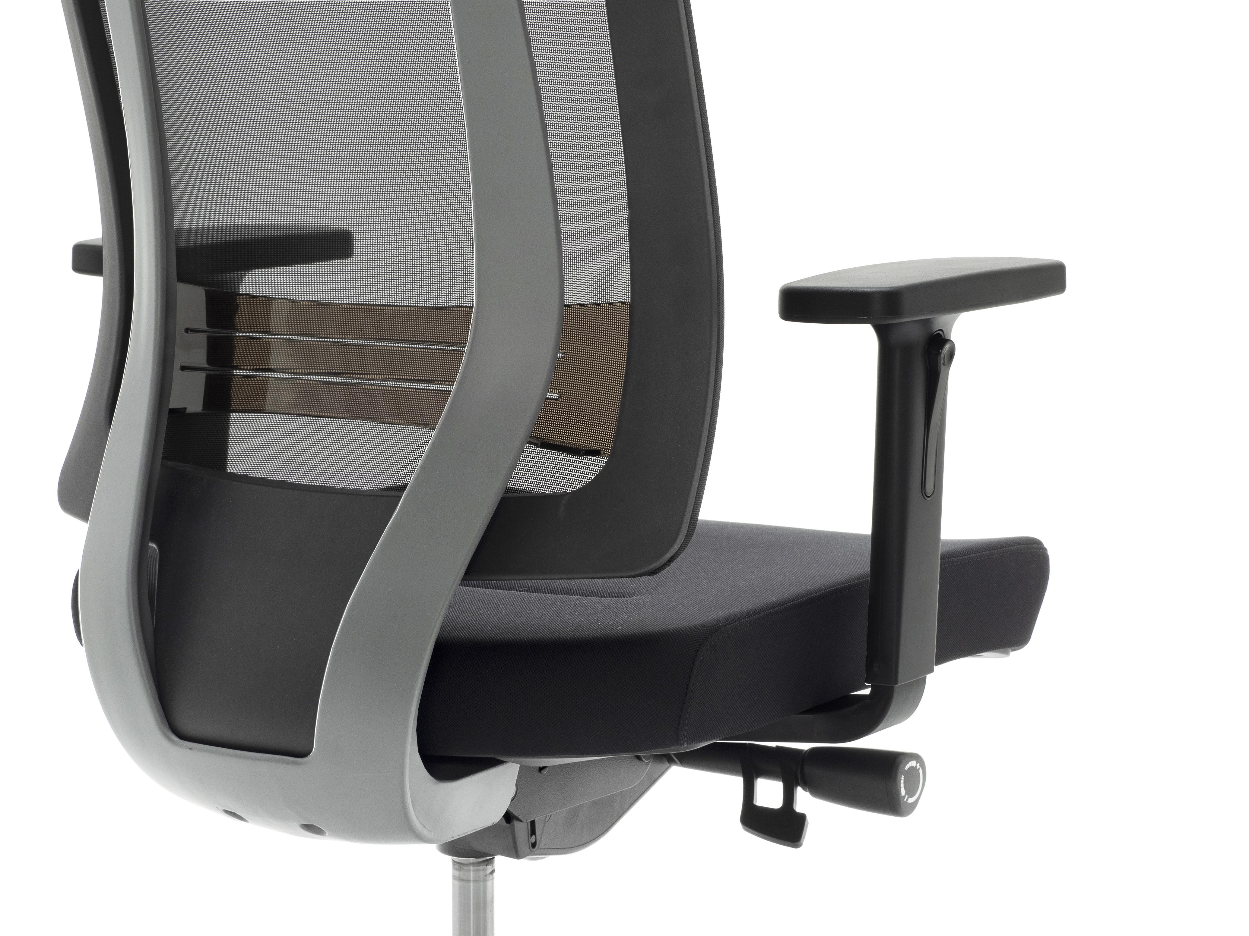 Silla Ergonómica OTAWA, Uso 8 horas, Gran Diseño, Ajustable, En Negro