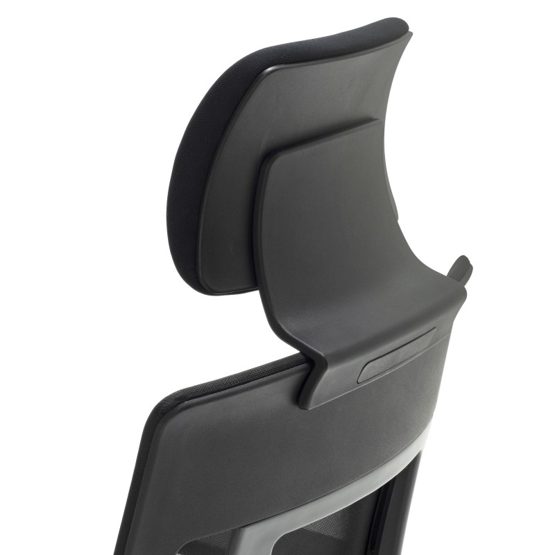 Silla ergonómica OTAWA, ajustable, en negro