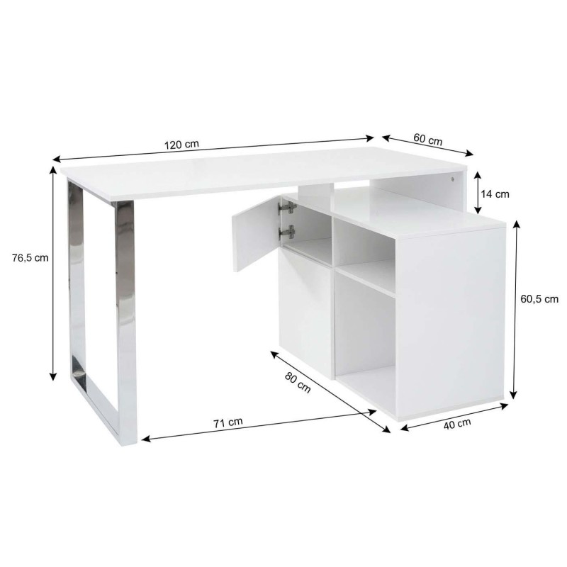 Mesa para Ordenador KATEL en Madera color Negro