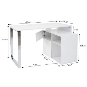 Mesa para Ordenador KATEL en Madera color Negro