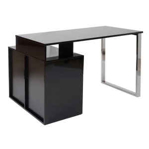 Mesa para Ordenador KATEL en Madera color Negro