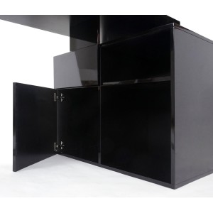 Mesa para Ordenador KATEL en Madera color Negro