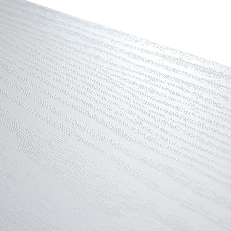 Escritorio OLAF, Patas Metálicas, Madera color Blanco