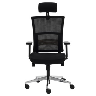 Silla ergonómica EDMONTON, gran calidad, en negro 2