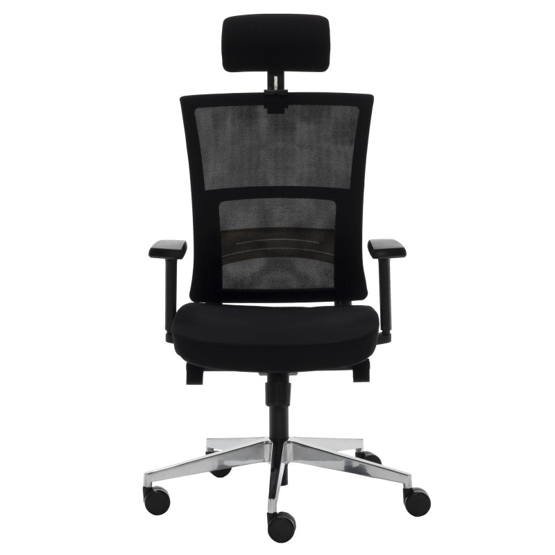 Silla ergonómica EDMONTON, gran calidad, en negro