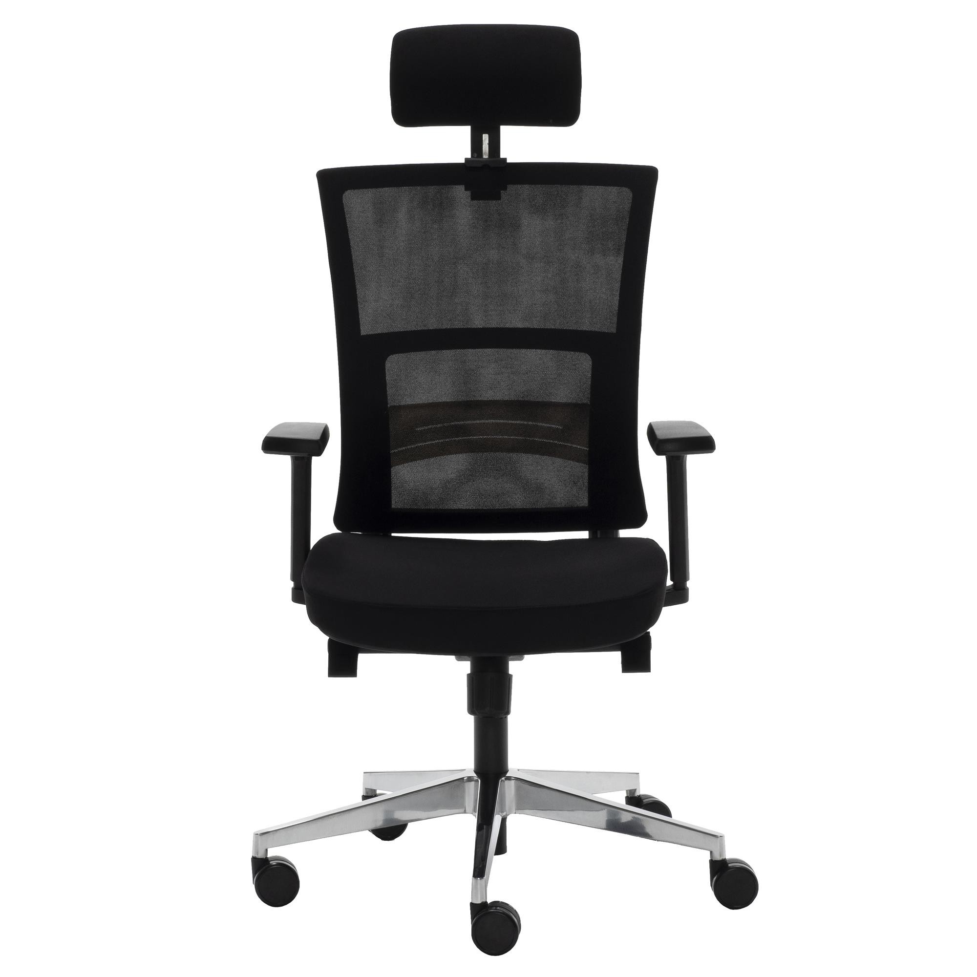 Silla Ergonómica EDMONTON, Uso Profesional 8 horas, Gran Calidad y Diseño, En Negro