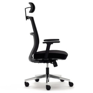 Silla ergonómica EDMONTON, gran calidad, en negro