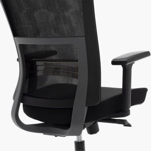 Silla ergonómica EDMONTON, gran calidad, en negro