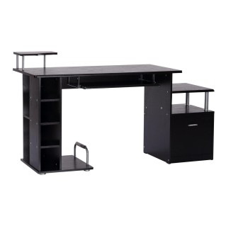 Mesa de ordenador PLANET en madera color negro 2