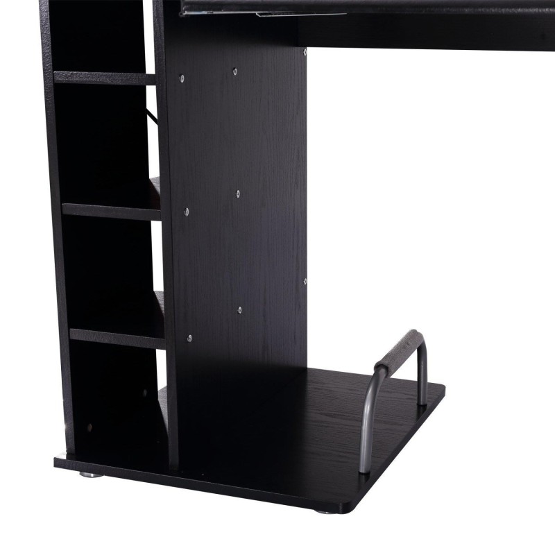 Mesa de ordenador PLANET en madera color negro