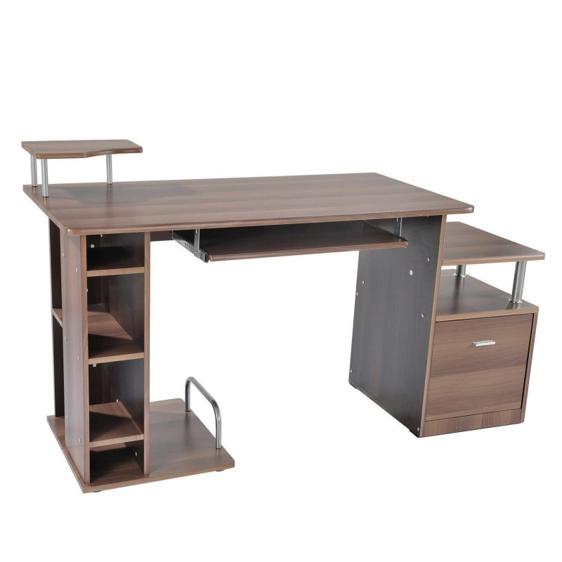 Mesa de ordenador PLANET en madera color negro