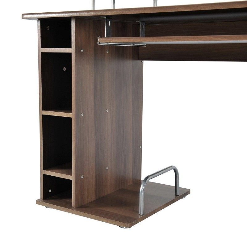 Mesa de ordenador PLANET en madera color negro