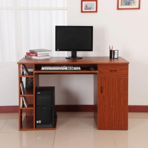 Mesa de ordenador GUINEA en madera color negro