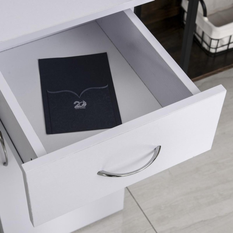 Mesa de ordenador GUINEA en madera color negro