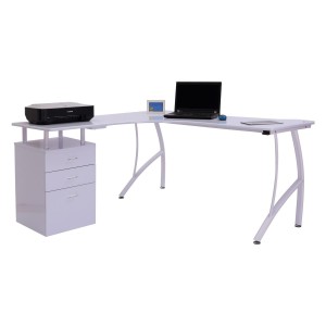 Mesa de Oficina TEKAWI en Madera color Blanco