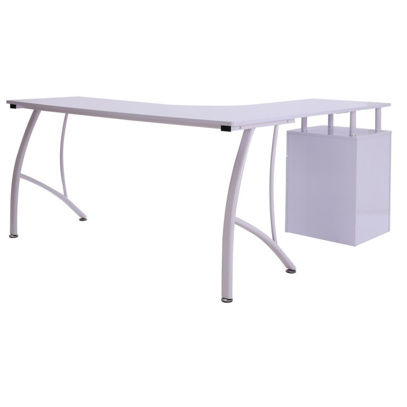 Mesa de Oficina TEKAWI en Madera color Blanco