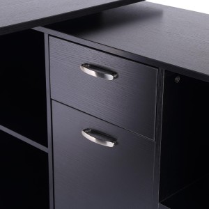 Escritorio de Diseño SUKA en Madera color Negro