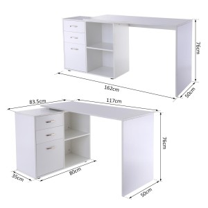 Mesa de Oficina CANDA en Madera color Blanco