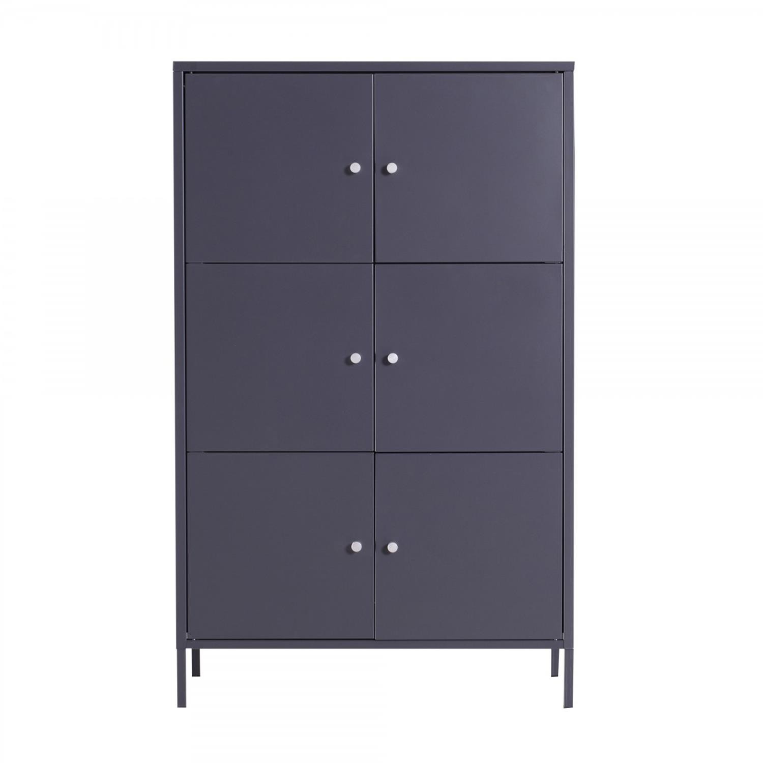 Armario Archivador Metálico ALTRA, 105x65x36 cm, color Negro