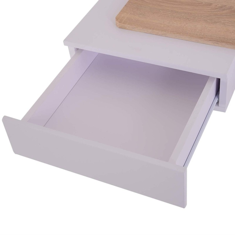 Mesa para Ordenador FAFI en Madera color Blanco y Roble