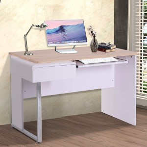 Mesa para Ordenador FAFI en Madera color Blanco y Roble