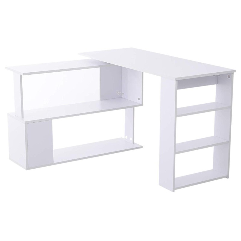 Mesa de Oficina PLAMEN en Madera color Blanco