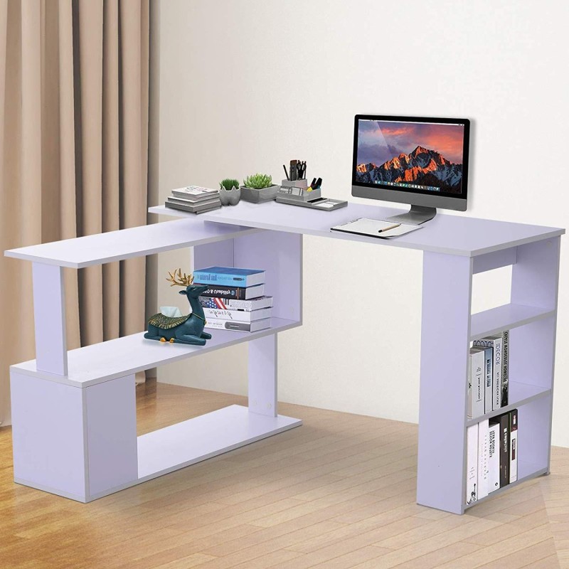 Mesa de Oficina PLAMEN en Madera color Blanco